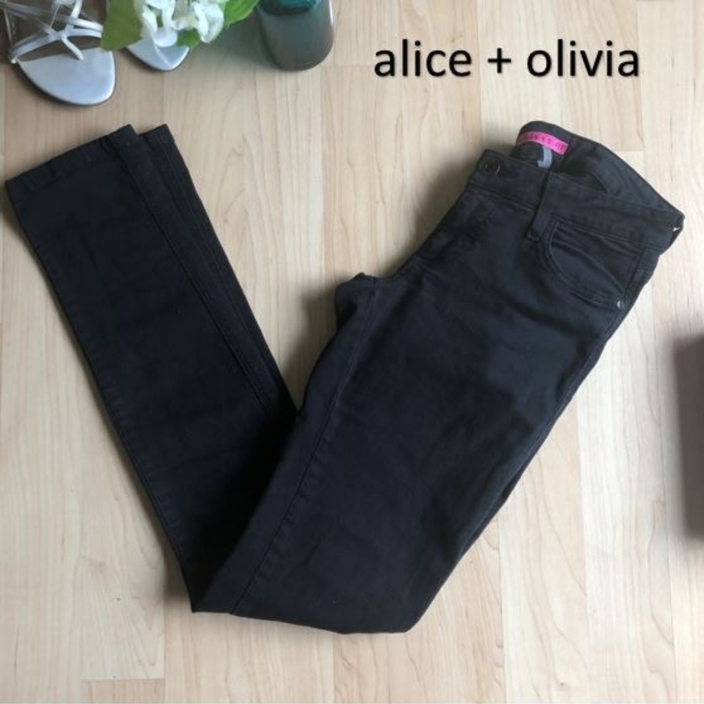Alice + Olivia Black Jeans